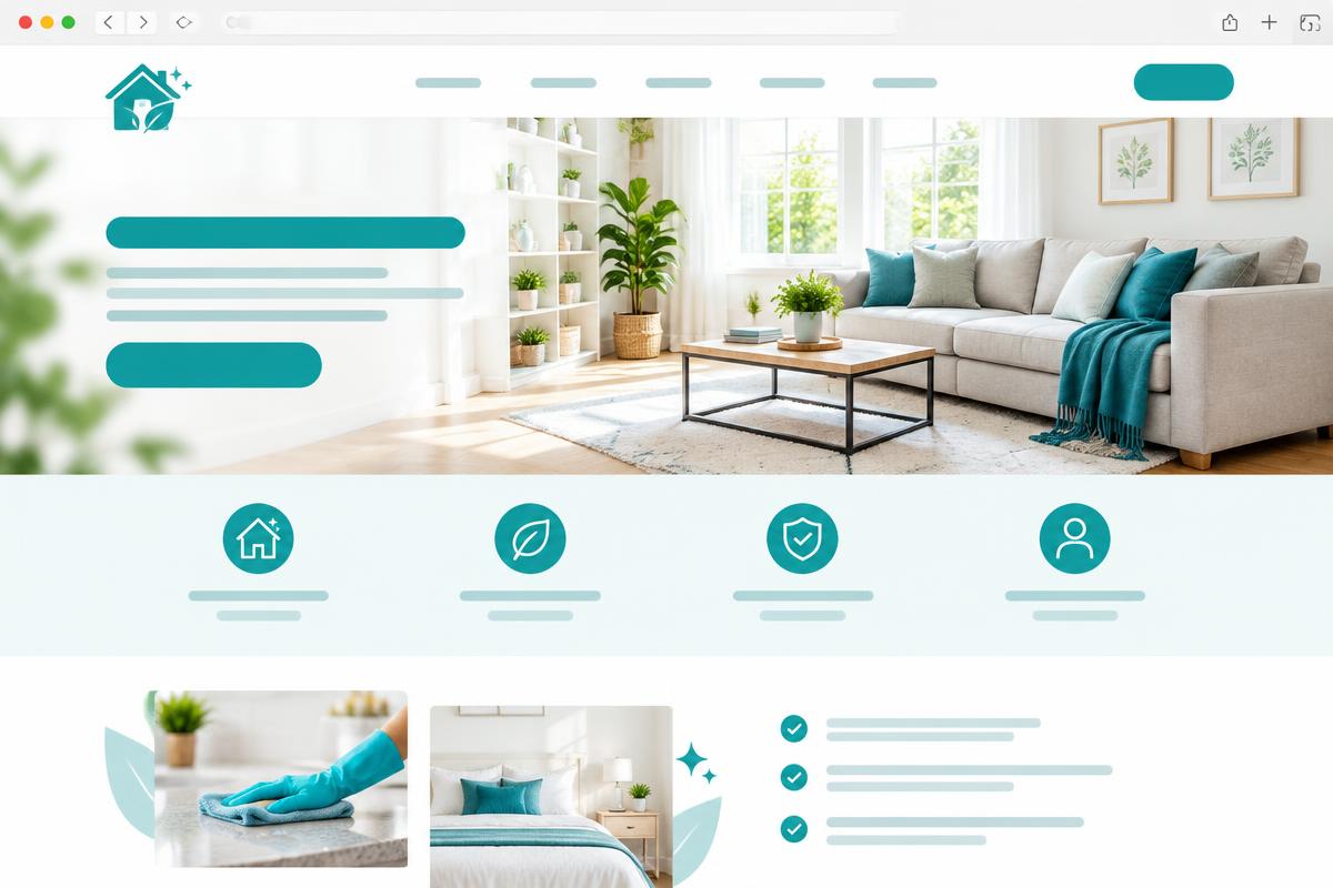 Sparkle Home Cleaning Website design preview