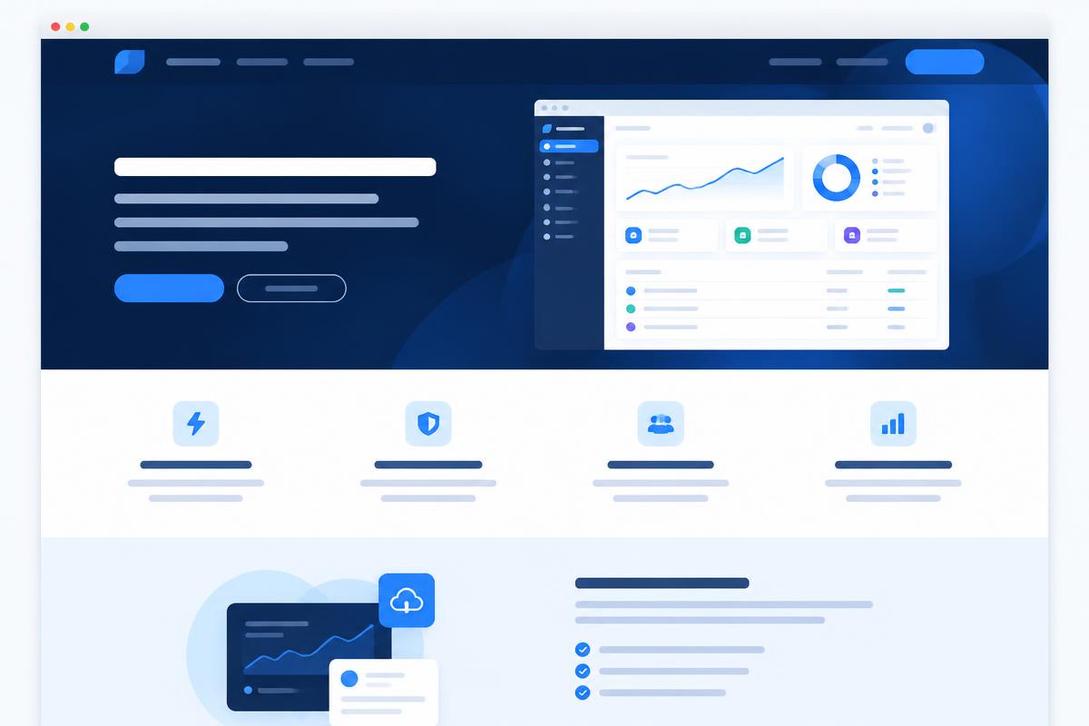 Launchpad SaaS Product Website design preview